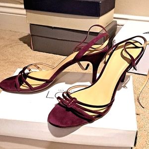 Dark Berry Strappy Heels